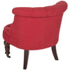 Safavieh En Vogue Carlin Cranberry Tufted Chair - 26.4" x 24.2" x 27"