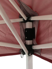 Ozark Trail 4' x 6' Instant Canopy Outdoor Shade Shelter, Brilliant Red; Assembled Dimensions:4 ft. x 6 ft. x 85 in.