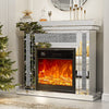 IKIFLY 47.24L x 41.33 H Mirrored Electric Fireplace
