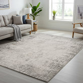 Divina Area Rug, Aloma Cream & Gray, 5'3" x 7'