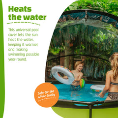 EXIT Toys UV Resistant Pool Covers, PVC Transparent, 104" x 104" x 55"
