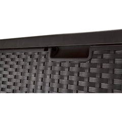 Suncast Resin 99-Gallon Deck Box - Mocha Brown - DBW9200- 52 in D x 27.5 in H x 27.6 in W