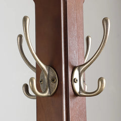 CT17088 Windsor Coat Rack, Walnut 18" W x 18" D x 18" H