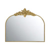 A&B Home Arched Gold Wall Mirror with Leaf Accent 39.6" x 2" x 35"