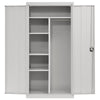 Elite Series Adjustable-Shelf Steel Combination Cabinet, 36"W x 24"D x 72"H, Dove Gray
