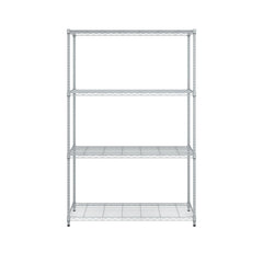 OFM Adjustable 24"W x 48"D x 72"H 4-Shelf Freestanding Shelves, Silver