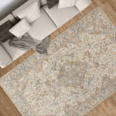 Apache Chenille Area Rug, Rosetta Beige, 5' x 8'