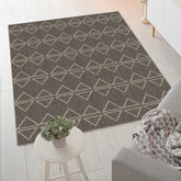 Lyon Rug by Baldosa, Dark Jute, 4' x 6'