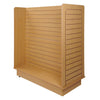 SSWBasics 24" x 48" x 48" inch Maple Slatwall Gondola with Casters - Four Sided Rolling Merchandiser - Uses 3" On Center Slatwall Accessories - Assembly Required