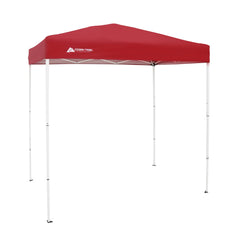 Ozark Trail 4' x 6' Instant Canopy Outdoor Shade Shelter, Brilliant Red; Assembled Dimensions:4 ft. x 6 ft. x 85 in.