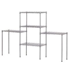 SamyoHome 60"x 22"x 12" Heavy Duty Steel Storage Rack Metal Shelf Wire Shelving, Silver