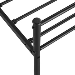 Easyfashion Journee x-Design Metal Platform Queen Bed, Black