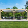 Yardistry 10 ft. x 20 ft. Meridian Louvered Pergola