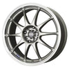 Enkei J10 17 x 7 in. 5 x 100 Bolt Pattern 38 mm Offset Silver with Machined Lip Wheel