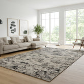 Solaris Area Rug, Argent Charcoal, 8'8" x 13'