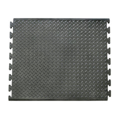 Rubber-Cal "Foot-Rest" Interlocking Anti-Fatigue Floor Mat - 1/2 in x 28 in x 31 in - Finished Tile