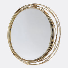 Better Homes & Gardens Round Metal Decorative Wall Mirror, 17.13 x 17.13 x 3.15 inches