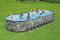 Coleman Power Steel 26' x 12' x 52" Oval Above Ground Pool Set