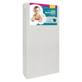 Premium Memory Foam Hypoallergenic Infant Crib Mattress and Toddler Bed Mattress with Waterproof Bamboo Cover, Flip Dual Stage System - 27.5"x 52" x 5.5"