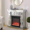 IKIFLY 47.24L x 41.33 H Mirrored Electric Fireplace