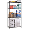 OFM Adjustable 24"W x 48"D x 72"H 4-Shelf Freestanding Shelves, Silver