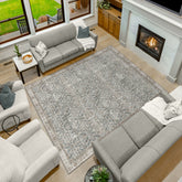 Apache Chenille Area Rug, Celyse Blue, 8' x 10'