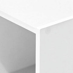 Furinno 11003WH 3 - Tier Open Shelf Bookcase, White Color - 12" W x 31.5" H x 9.3" D