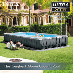 INTEX 32ft x 16ft x 52in Ultra XTR Above Ground Pool & Deluxe Maintenance Cleaning Kit