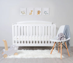 Premium Memory Foam Hypoallergenic Infant Crib Mattress and Toddler Bed Mattress with Waterproof Bamboo Cover, Flip Dual Stage System - 27.5"x 52" x 5.5"