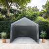 Seizeen 154.30 x 115.40 x 100.80 inches White Carport