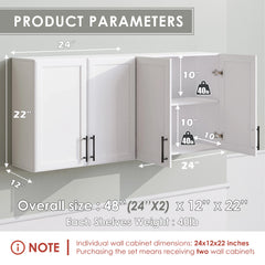 24" x 2Pcs Kitchen Wall Cabinet