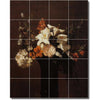 Ceramic Tile Mural-Henri Fantin-Latour Flowers Shower Tile Mural 7. 17" w x 21.25" h using (20) 4.25 x 4.25 ceramic tiles
