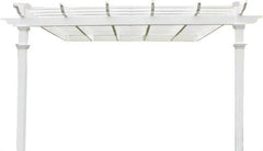 Vita 12' x 12' Freemont White Vinyl Pergola, VA42044