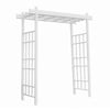 DuraTrel Bakersfield 72"x 85" White Vinyl Arbor