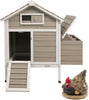 PETSCOSSET Chicken Coop, Chicken Hutch with Nesting Box, Pull Out Tray, Ramp, 32"L x 23.6"W x 36.6"H