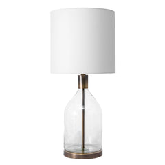 nuLOOM Vista 29" Glass Table Lamp, 29" H x 12" W x 12" D, Gold