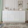 60 in. W x 21 in. D x 32.5 in. H Freestanding Bathroom Vanity Cabinet without Top in Smoky Gray