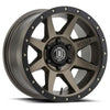 ICON Alloys Rebound, Bronze, 17 x 8.5 / 6 x 5.5, 0mm Offset, 4.75" BS