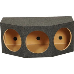 QPower BASS12 3 Hole 12" Sealed Car Subwoofer Enclosure Box - 35 x 20.25 x 15