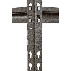 Muscle Rack 30"W x 12"D x 60"H 5-Shelf Steel Freestanding Shelves, 500 lbs. Capacity per Shelf; Silver