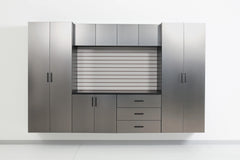 Astro Series 32 in. W x 28 in. H x 20 in. D Metal Wall Mounted Base Door Storage Cabinet