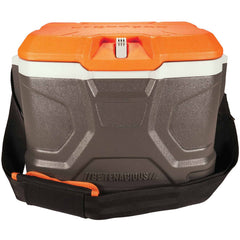 Ergodyne Chill-Its 5170 17-Qt Industrial Hard-Sided Cooler, 16-1/4"H x 12"W x 12"D, Orange/Gray