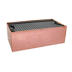 Hammered Copper Finish Griddle Station - 22"L x 11"W x 7"H