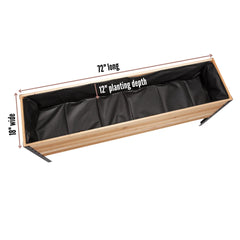18" x 72" Raised Garden Bed
