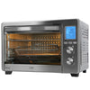LNC 12-In-1 Large 34QT Countertop Toaster Oven Convection Rotisserie Air Fryer - 19.5" L x 15" W x 12.5" H Silver