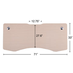 ApexDesk Elite Series 71" x 33" Height Adjustable Desk