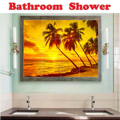 Ceramic Tile Mural-James Bard Ships Tile Mural Modern Design. 25.5" w x 12.75" h using (18) 4.25 x 4.25 ceramic tiles