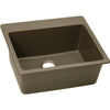 Elkay Quartz Classic 25" x 22" x 9-1/2", Single Bowl Drop-in Sink, Greystone