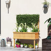GHooa Raised Garden Bed with Trellis for Climbing Plants 41.25" W x 17.75" D x 55" H-Gray