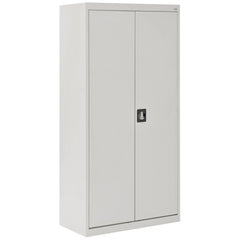 Elite Series Adjustable-Shelf Steel Combination Cabinet, 36"W x 24"D x 72"H, Dove Gray